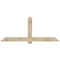 Ekena Millwork Eugene Rough Sawn Timber Gable Bracket, Douglas Fir, 84"W x 35"H x 4"D x 6"F, 10/12 Pitch GBW084X35X0406EUG00RDF - alternate 1